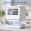 MEDION Mini Geschirrspüler DWT30, 3 Maßgedecke, 3in1 Produktbild-Vorschau 3