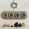 Porcelanowa ramka Retro 4-krotna I PR1 szaro-beżowa Podgląd zdjęcia produktu 3