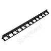 A black plastic edging strip with multiple hooks or clips, presented on a white background. Podgląd zdjęcia produktu