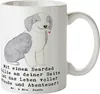 Mr. & Mrs. Panda Kaffeetasse Bearded Collie Freund - Weiß - Produktbild-Vorschau 1