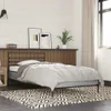 Bettgestell Grau Sonoma 90x190 cm Holzwerkstoff und Metall Produktbild-Vorschau 2