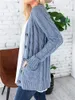 ASKSA Damen Strickjacke Strickpulli Langarm mit Taschen Produktbild-Vorschau 2