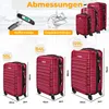 KESSER® Set valigie rigide da 3 pezzi - Set valigie rigide Anteprima dell’immagine prodotto 2