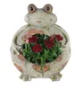 Blumentopf Frosch mit Pflanztopf Dekorativer Blumenkübel Produktbild-Vorschau 3