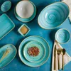 Piatto da portata Bonna - Aqua - Porcellana - 30 cm Anteprima dell’immagine prodotto 3
