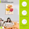 ARTland Leinwandbild Bunte Mohnblumen I Größe: 90x120 cm Produktbild-Vorschau 3