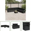 The Living Store 10-tlg. Garten-Sofagarnitur mit Kissen Produktbild-Vorschau 1