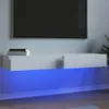 vidaXL Armoires TV avec lampes LED 2 pcs. Blanc 60x35x15,5 Voir les images du produit 2