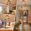 ZMH Deckenleuchte Holz Deckenlampe Flur Schwarz Küchenlampe Produktbild-Vorschau 3