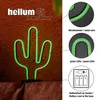 LED Kaktus grün Lampe Leuchte Deko 131 LED´s Indoor Produktbild-Vorschau 4
