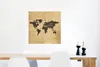 MuchoWow® Poster Weltkarte - Vintage - Braun 50x50 cm - Produktbild-Vorschau 5