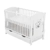 Baby-Delux Babybett Kinderbett Lia 120x60 Teddy Wippe Weiß Produktbild-Vorschau 7