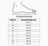 A diagram of a foot with a size chart for shoes. Náhľad obrázku produktu
