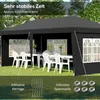 Outsunny Pavillon ca. 3x6m Wasserdicht Pop-up Faltpavillon Produktbild-Vorschau 5