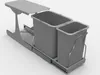 Victory Auszug Einbau-Abfallsammler 24 Liter ( 16 + 8 Produktbild-Vorschau 1