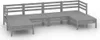 vidaXL 6-tlg. Garten-Lounge-Set Grau Massivholz Kiefer Produktbild-Vorschau 1