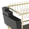 dvouúrovňový odkapávač na nádobí s háčky Odkapávač na Náhled obrázku produktu 8