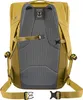 The back of a yellow backpack is shown against a white background. Produktbild-Vorschau