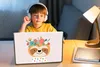 MuchoWow® Laptop Aufkleber Sticker Cover Faultier - Blumen Produktbild-Vorschau 3