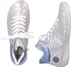 Rieker Damen Sneaker High Top sportliche Stiefelette Silber Produktbild-Vorschau 35