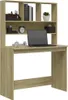 Scrivania con ripiano rovere Sonoma 102x45x148 cm materiale Anteprima dell’immagine prodotto 4