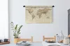 MuchoWow® Wandteppich Wandbehang Karte - Welt - Jahrgang Produktbild-Vorschau 4