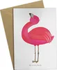 Mr. & Mrs. Panda Glückwunschkarte Flamingo Stolz - Weiß - Produktbild-Vorschau 1