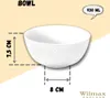 Miska Wilmax 930 ml, 16 cm, biała, porcelana WL-880101368/A Podgląd zdjęcia produktu 3