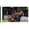 Two MMA fighters in a cage, one is in a dominant position on top of the other. Produktbild-Vorschau