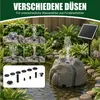 Solar Springbrunnen für Garten mit Akku Option, 10 Düsen Produktbild-Vorschau 4