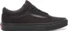 A black Vans Old Skool sneaker shown from the side against a white background. Voir les images du produit