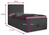 Boxspringbett Mollo Mini mit Bettkasten und Matratzentopper Produktbild-Vorschau 7