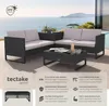 tectake® Rattan Lounge Ostuni für 4 Personen Produktbild-Vorschau 2