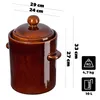 KADAX vaso di decapaggio a botte con collare 10L Anteprima dell’immagine prodotto 2