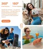 Collage of lifestyle shots showing a phone case with a ring stand in various settings. Anteprima dell’immagine prodotto