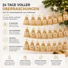 24 adventních pytlíků, které lze naplnit, přírodní béžové Náhled obrázku produktu 3