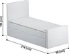 Boxspringbett, Jugendbett FUNI 90x200 (Rechts) mit Produktbild-Vorschau 5