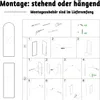 An instruction manual page showing how to assemble and mount a mirror. Produktbild-Vorschau