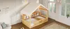 Hausbett 90x200 cm mit Stoffdach, LED-Lichterkette, Produktbild-Vorschau 14