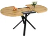 Ausziehbarer Esstisch 100-140cm – rund-oval, stabiles Produktbild-Vorschau 7
