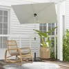 Sonnenschirm Balkon rechteckig 183x134cm Beige mit Produktbild-Vorschau 2