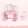 FCH Coiffeuse pour enfants Princesse avec tabouret, Voir les images du produit 4