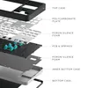 An exploded view diagram of a keyboard, showing its internal components. Produktbild-Vorschau