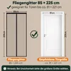 Sekey Fliegengitter Balkontür mit Magnet Insektenschutz Tür Produktbild-Vorschau 6