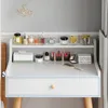 Coiffeuse de maquillage avec miroir, blanche, style Voir les images du produit 5