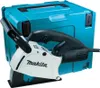 A Makita wall chaser and its turquoise carrying case are displayed against a white background. Podgląd zdjęcia produktu