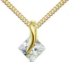 Gold-Anhänger 585 Gold 14 Karat mit Zirkonia Stein in edlem Produktbild-Vorschau 1