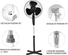 Kinghoff Kingcool wentylator podłogowy KC2124BK Podgląd zdjęcia produktu 16