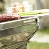 Skládací gril na dřevěné uhlí z nerezové oceli ExelQ Náhled obrázku produktu 7