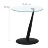 Relaxdays Beistelltisch, runder Couchtisch, H x D: 49 x 45 Produktbild-Vorschau 7